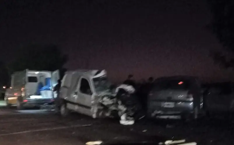 Accidente múltiple en ruta 191: un fallecido y varios heridos trasladados al Hospital
