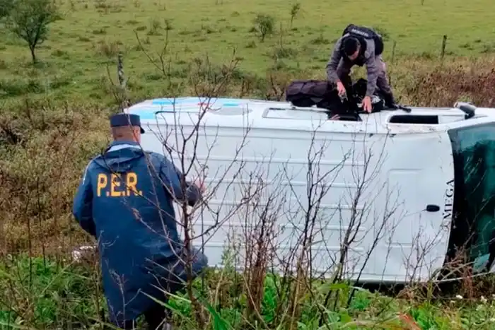 Accidente en Ruta 39: se conoció el estado de salud del agente penitenciario y el preso heridos tras el vuelco