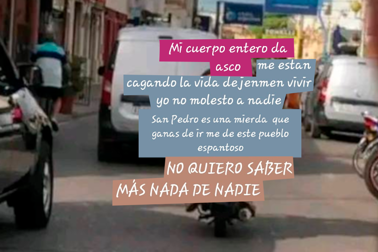 Reclamo: “La sociedad sampedrina da asco”