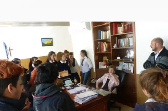 La Pte. Municipal Recibió a los  alumnos del Colegio San Martín