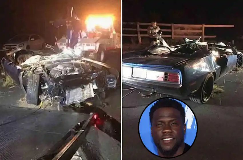 El actor Kevin Hart resultó herido tras un choque en Los Ángeles