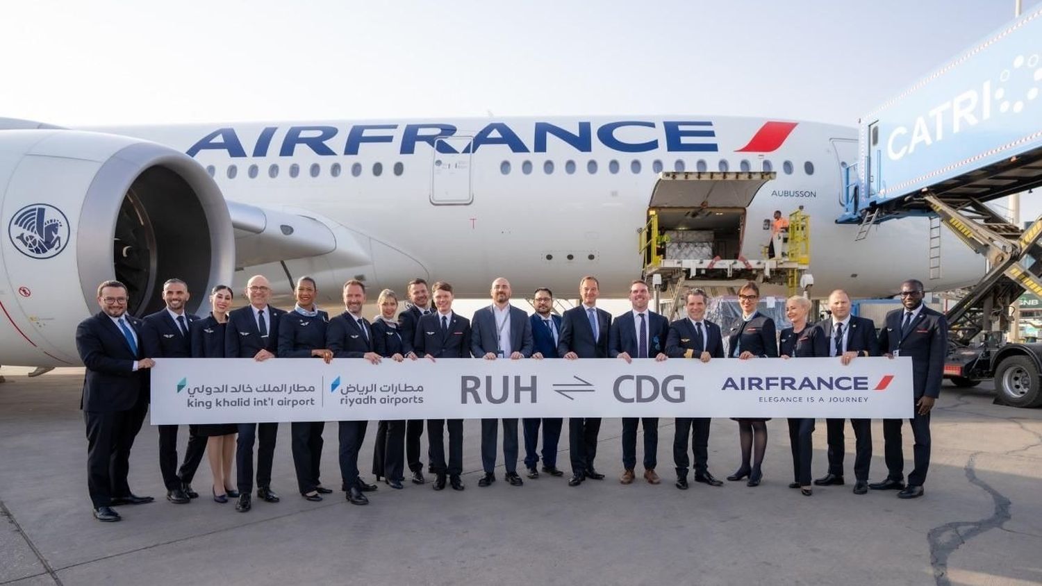 Inaugural de Air France a Riad