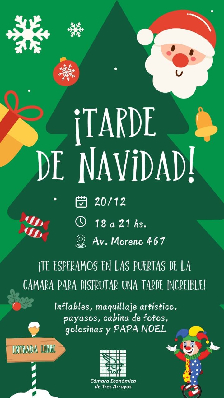 La Cámara Económica invita a disfrutar una “Tarde de Navidad”
