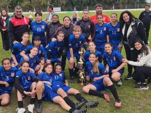 La Sub 14 liguista campeona provincial.Foto:LRF