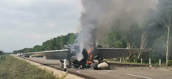 Derriban avioneta en México que provenía de Venezuela