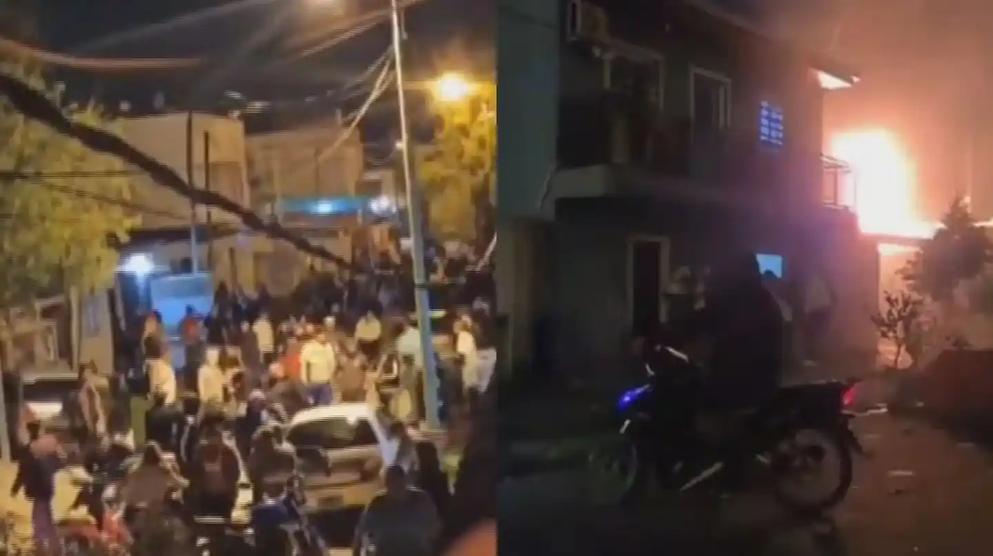 Los vecinos protagonizaron una pueblada durante la noche del martes.
