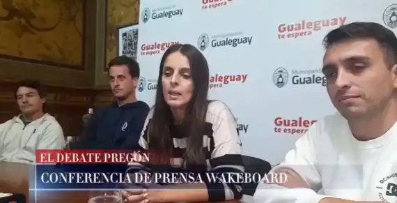 COMPARTIMOS CONFERENCIA DE PRENSA DEL WAKEBOARD QUE SE REALIZÓ EN EL DESPACHO DE LA MUNICIPALIDAD DE GUALEGUAY