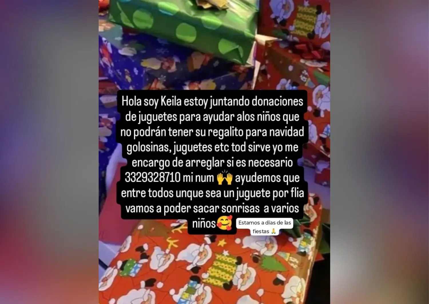 Colecta solidaria de juguetes para los niños del Barrio Futuro y Villa Lolita