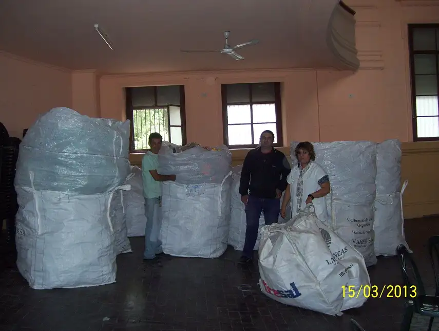 Acopio, reciclado y trabajo en escuelas