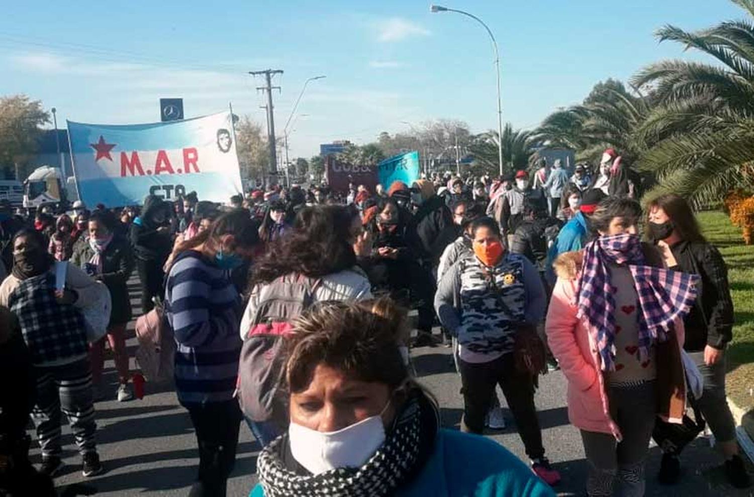 Se levantó el corte en ruta 2 con otra promesa de Provincia