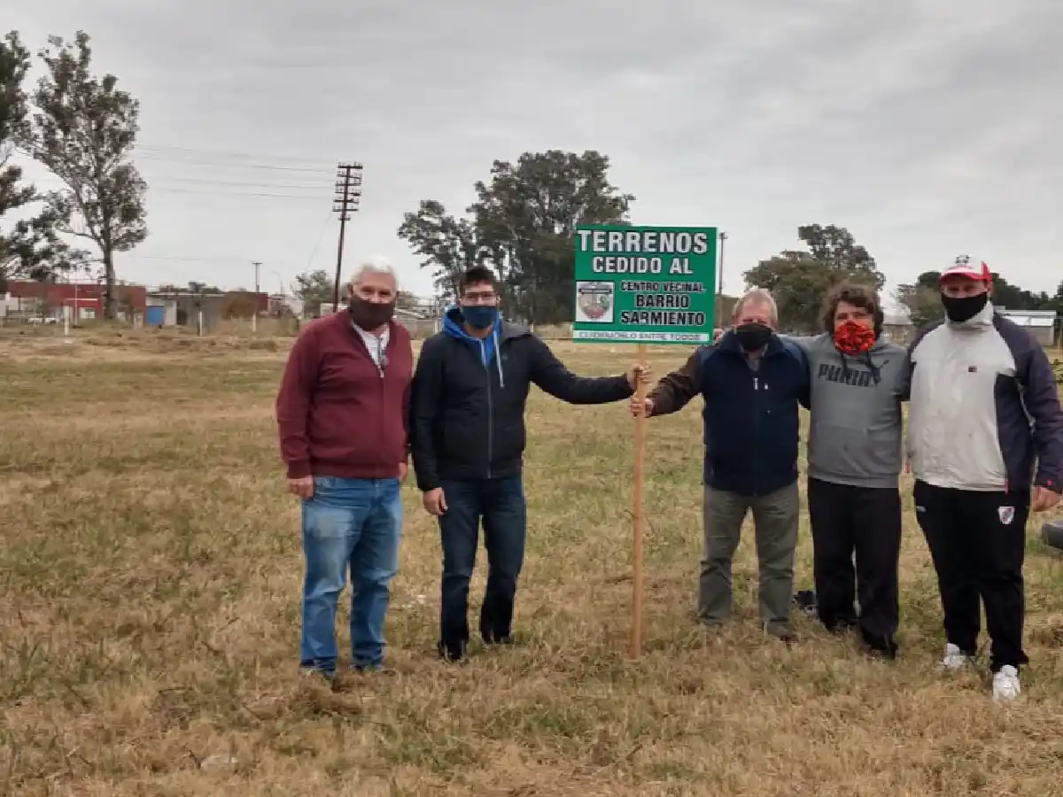 El Centro Vecinal Barrio Sarmiento  más cerca del sueño del campo deportivo 