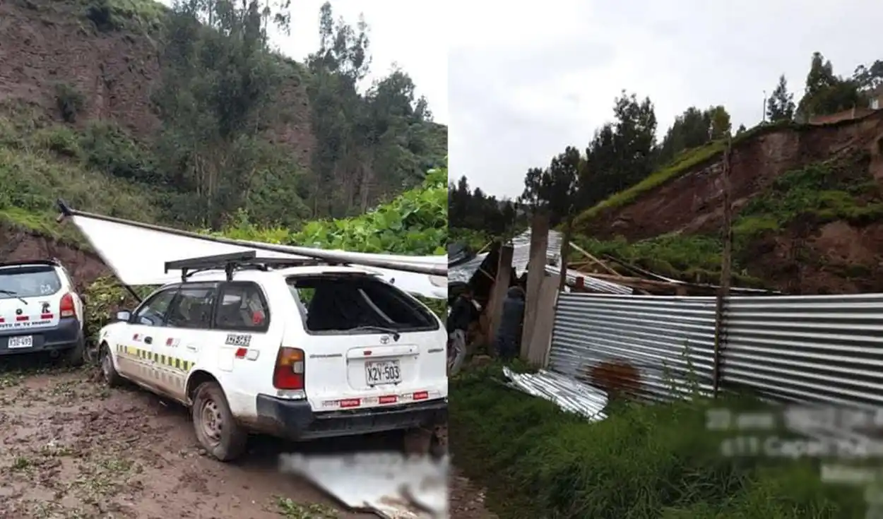 ¡SE SALVARON DE MILAGRO! Deslizamiento de piedras acaba con casa de familia venezolana en Perú