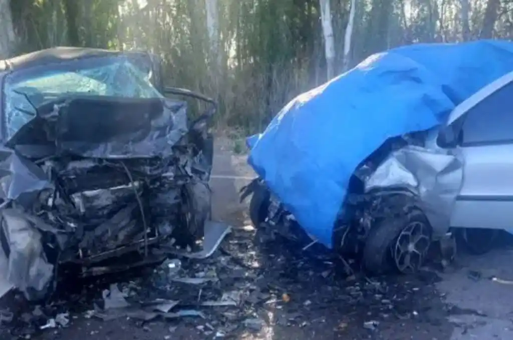 Accidente fatal en Mendoza: dos autos chocaron de frente y murieron cinco personas