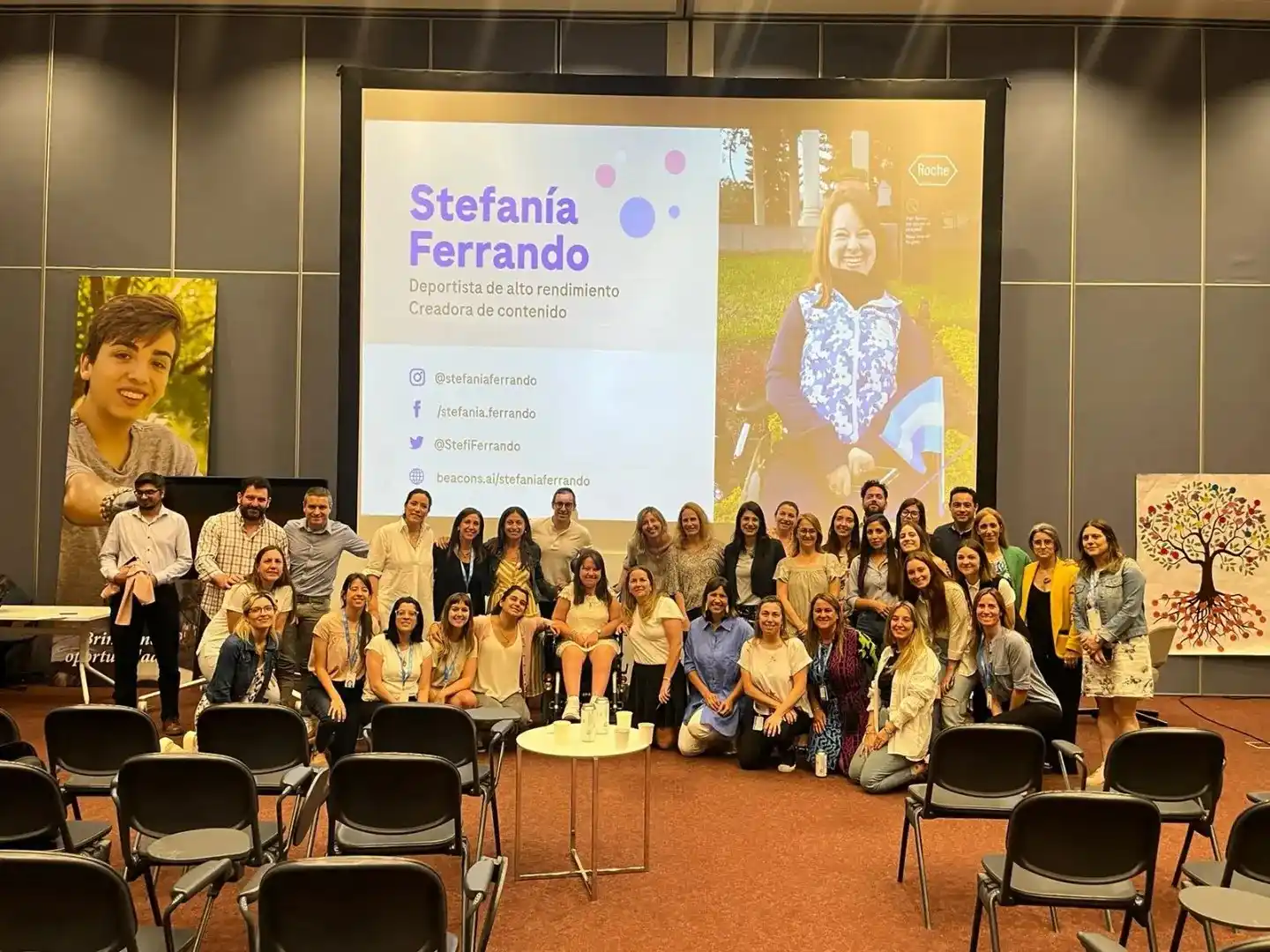 Stefanía Ferrando brindó charla sobre AME en Roche Argentina