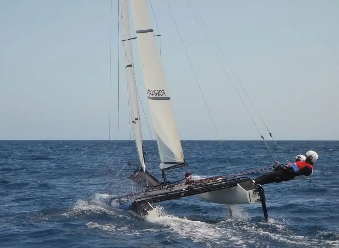 Eugenia Bosco entrena en Barcelona con Santiago Lange y Cecilia Carranza, que serán los abanderados en Tokio 2021