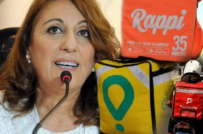 Fein, preocupada por las condiciones de trabajo de cadetes de Rappi, Glovo y PedidosYa