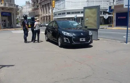 Accidente en Rivadavia e Hipólito Yrigoyen