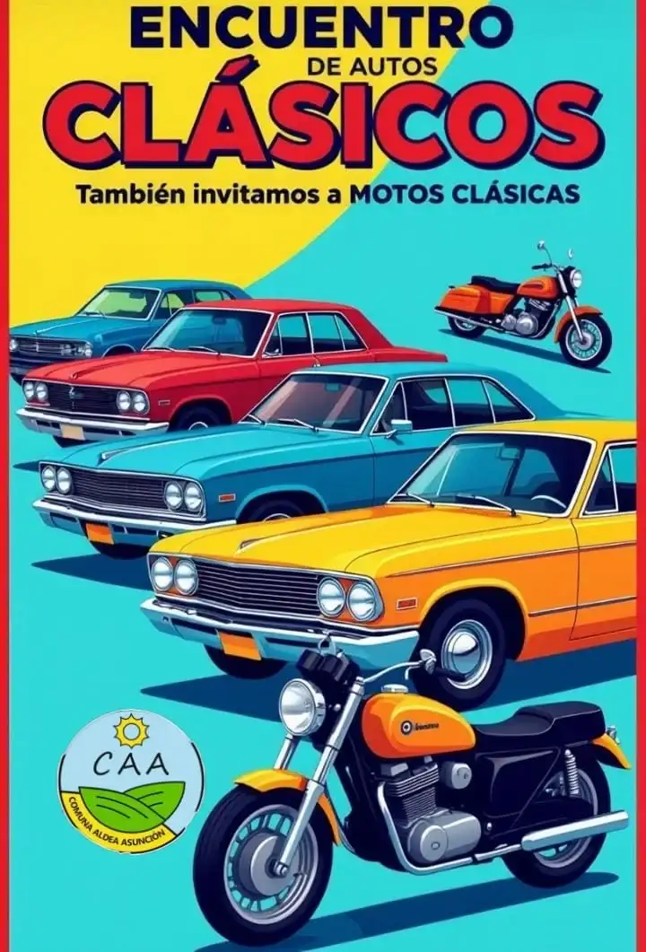 Aldea Asunción se prepara para un gran Encuentro de Autos, Motos y Jeeps este domingo