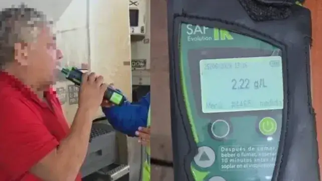 Gualeguaychú: la CNRT le quitó la licencia a un chofer profesional tras dar positivo en un test de alcoholemia