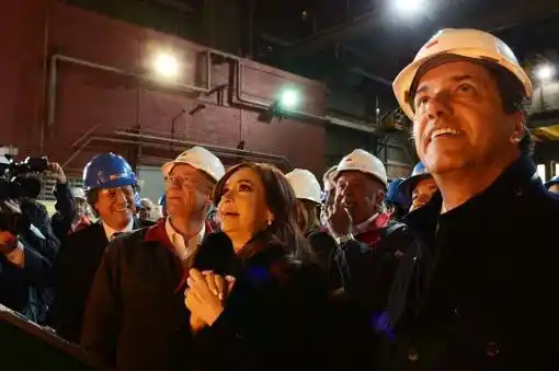 La presidenta inauguró una planta de desgasificado al vacío