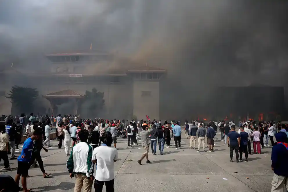 Crisis política y social en Nepal.