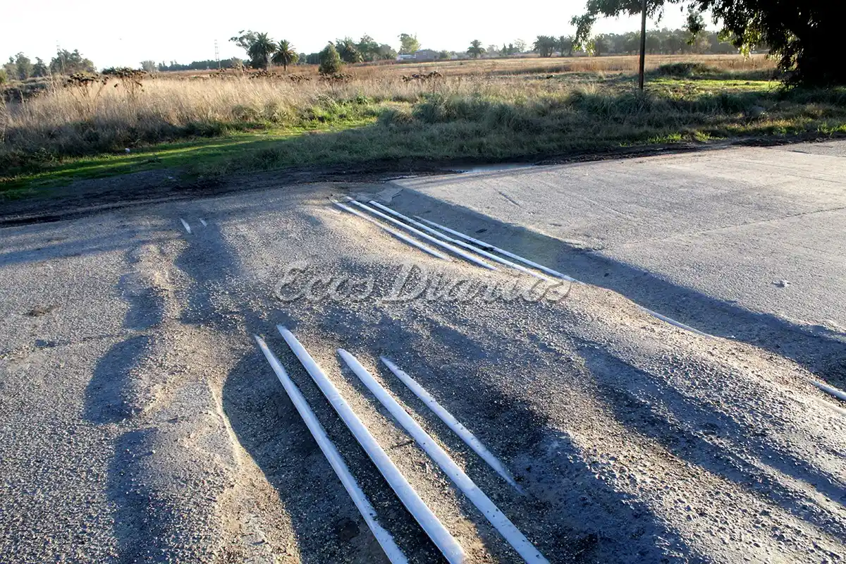 Falta. De asfalto en la vía que se había tapado en cercanías de la planta de Cargill