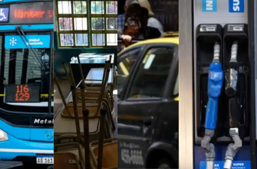 El transporte y las clases se normalizaron, pero los taxis y las estaciones de servicio siguen sin actividad nocturna