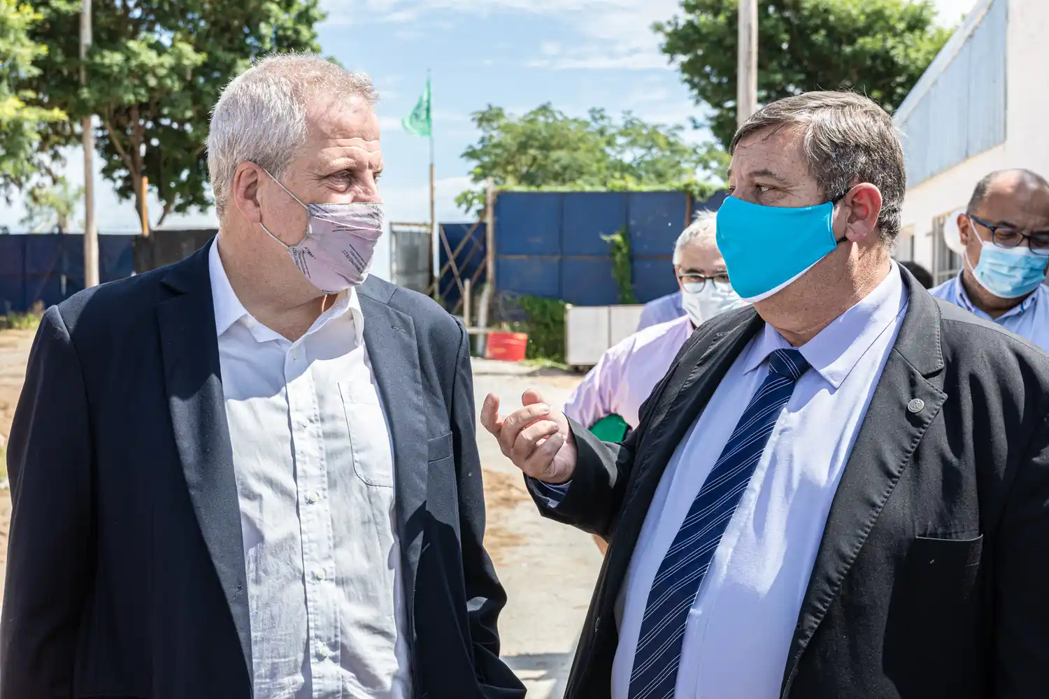 Perczyk, Mammarella y Cantero recorrieron edificios de la UNL