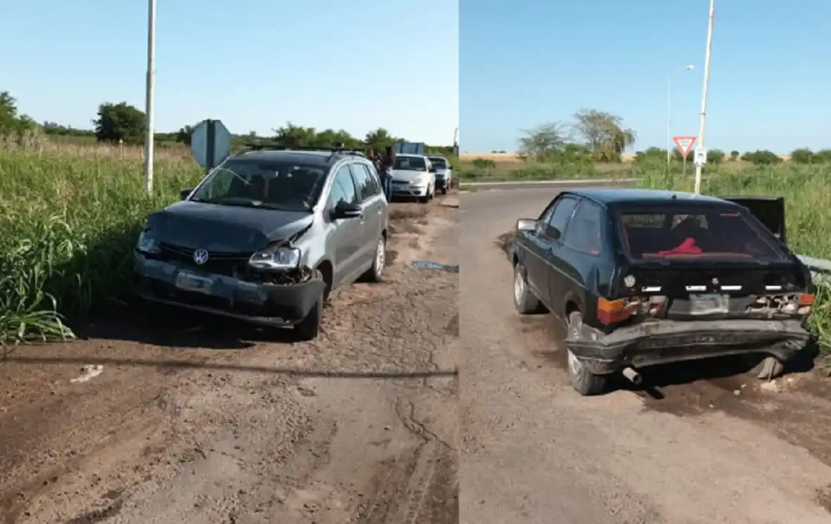 Dos autos chocaron en el cruce de las rutas provinciales 39 y 20