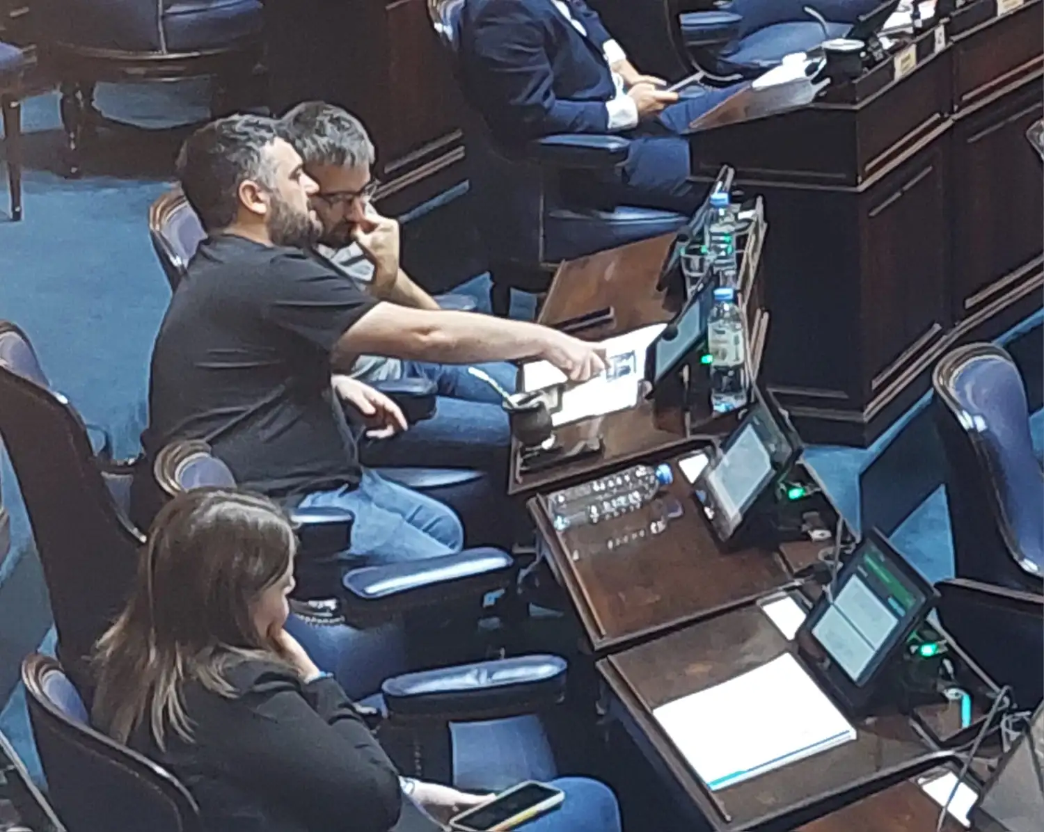 El diputado de La Cámpora, Facundo Tignanelli pidió el pase a cuarto intermedio.
