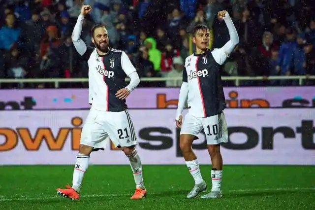 Con dos goles de Higuaín y uno de Dybala, Juventus remontó el partido ante Atalanta