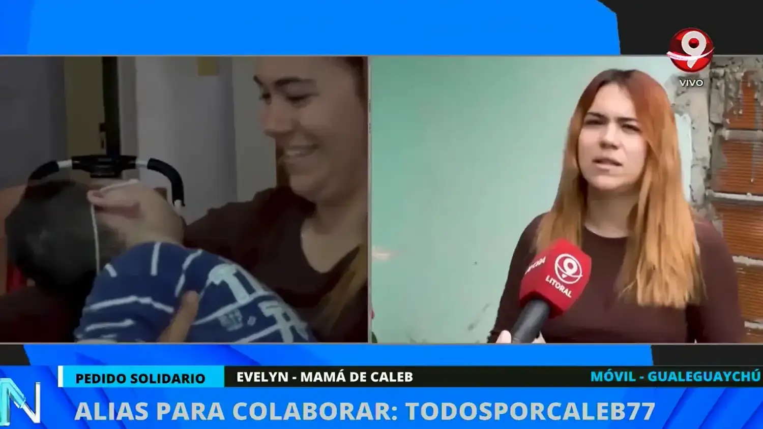 Un chiquito de Gualeguaychú no vidente tiene epilepsia y microcefalia: su familia necesita ayuda urgente