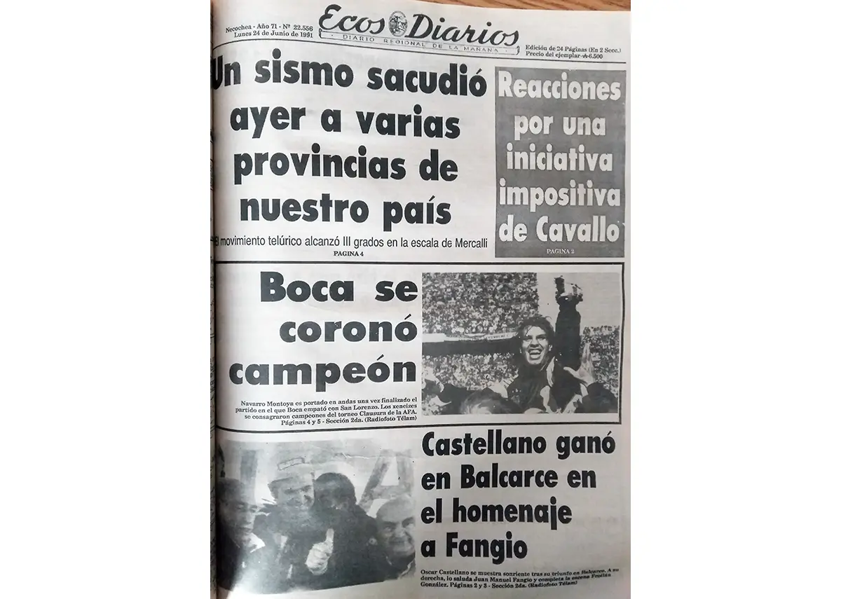 Lunes 24 de junio de 1991