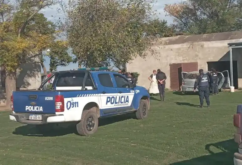 Uno de los allanamientos efectuados por la Policía.