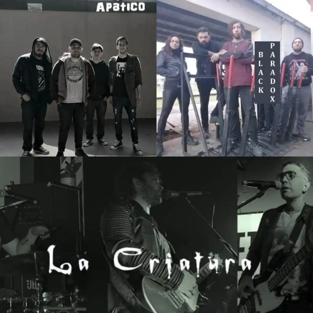 Apático, Black Paradox, Artífices y La Criatura en una noche de rock