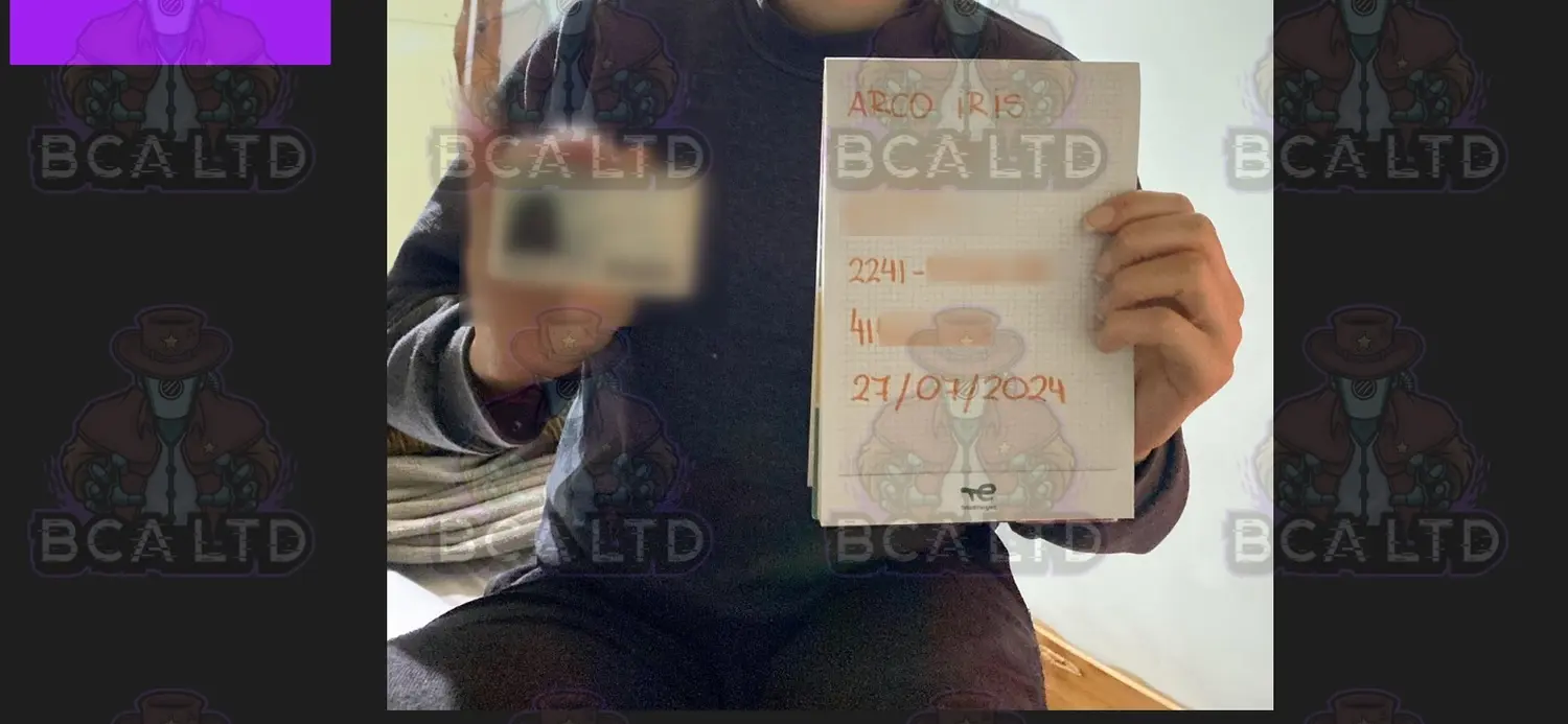 Para acceder a las instrucciones de "la china", los inversores debían tomarse una foto y adjuntar su DNI junto a un cartel con los datos. Ahora ofrecen a la venta imágenes y documentación.