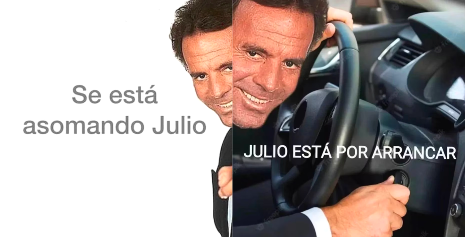 Estallaron los memes de Julio Iglesias en Twitter por la llegada del nuevo mes