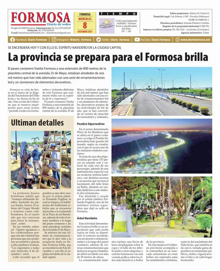 Tapa y Contratapa 8 de diciembre de 2021