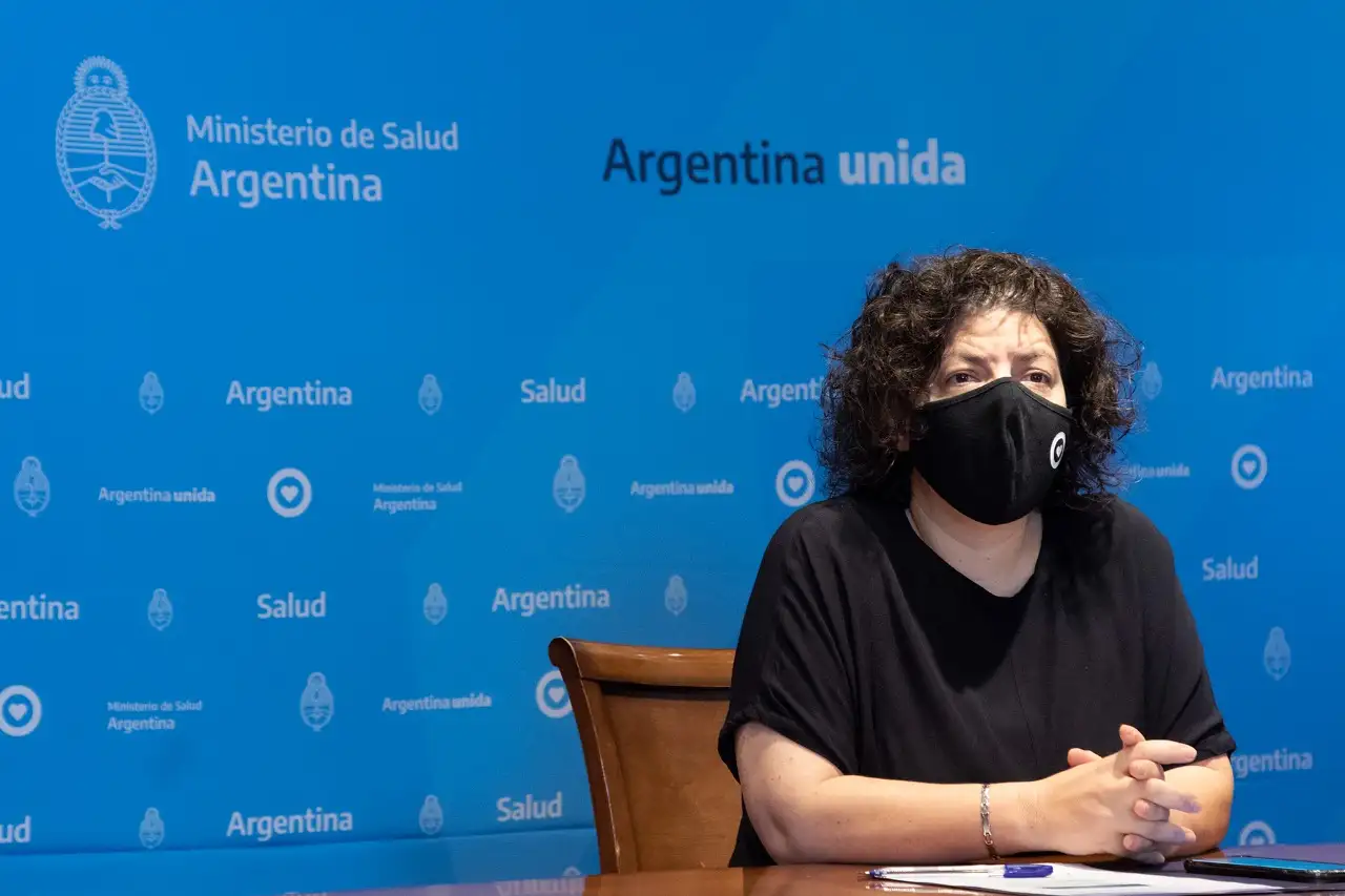 Carla Vizzotti, ministra de Salud.