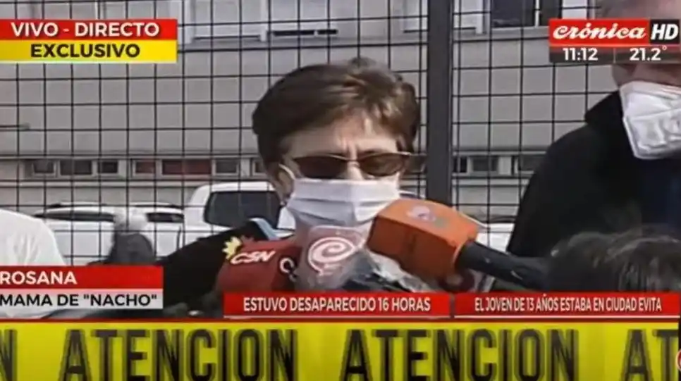 El conmovedor mensaje de la mamá del chico buscado en Liniers tras la aparición del joven