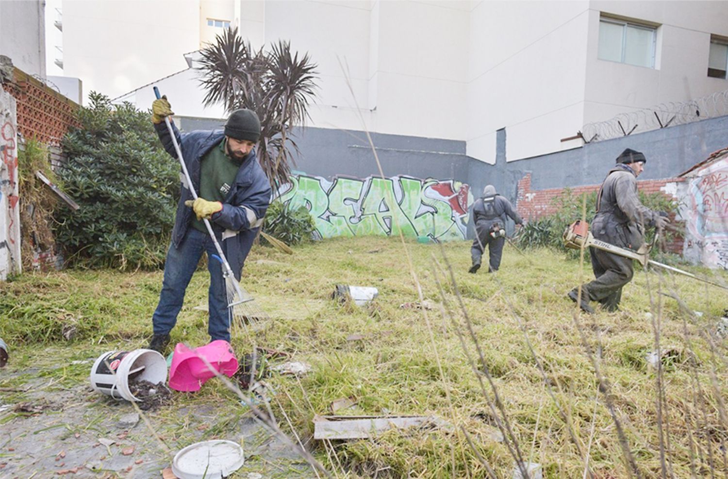 En el barrio Nueva Pompeya, limpiaron y acondicionaron otro terreno abandonado