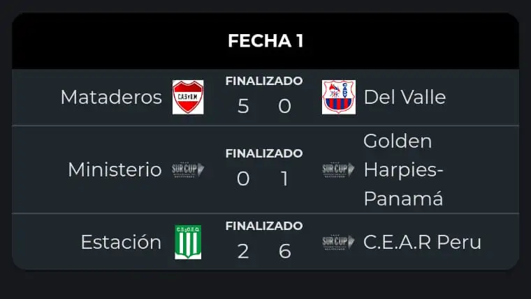 Fecha 1 (2016)