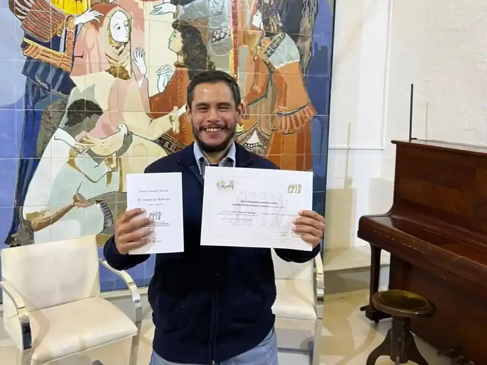 El madariaguense Sebastián Reinaga ganó el primer premio del Concurso Internacional Hespérides de Cuento y Poesía