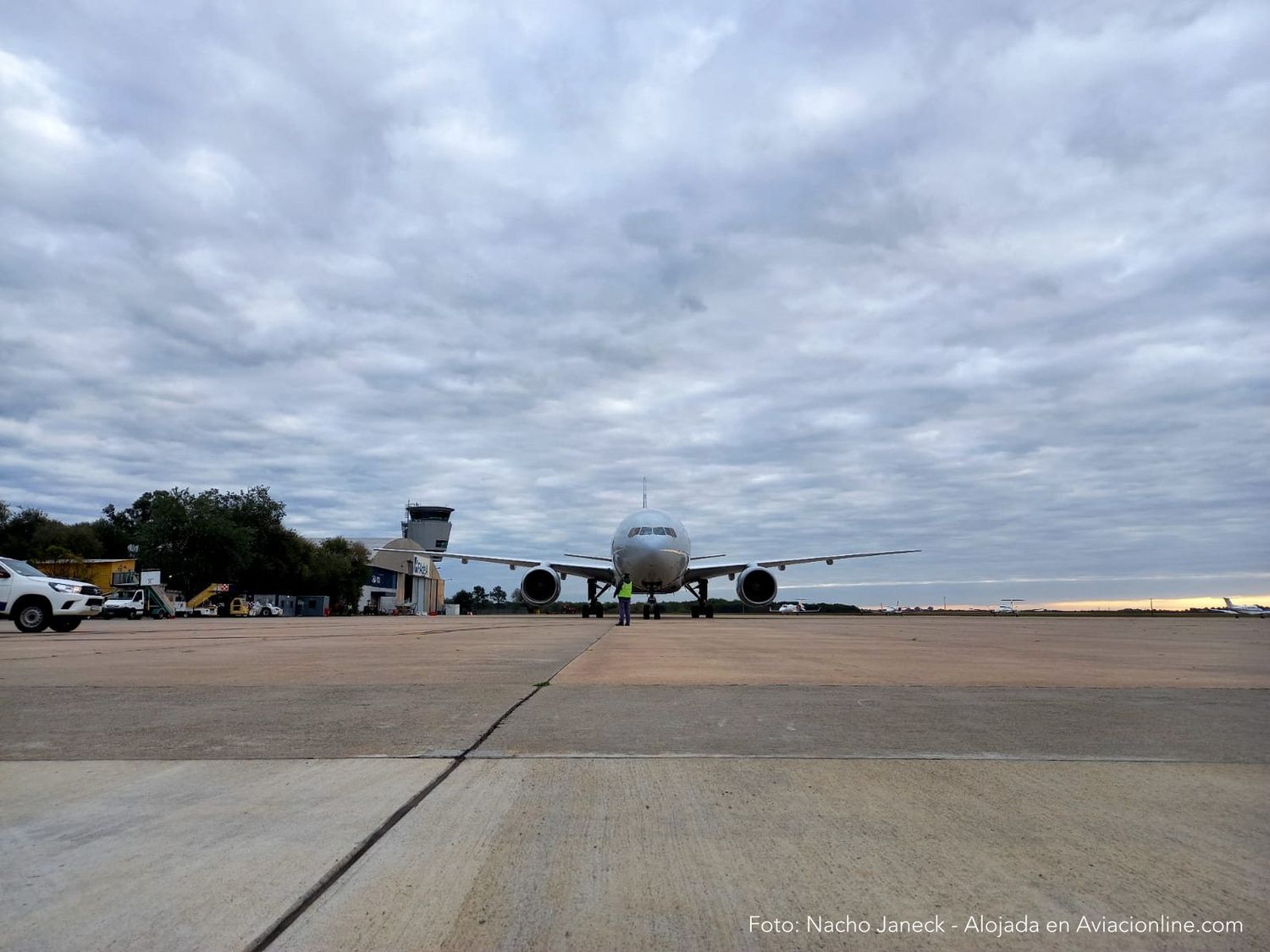 [Fotogalería] Un Boeing 777 de American Airlines nuevamente en Córdoba