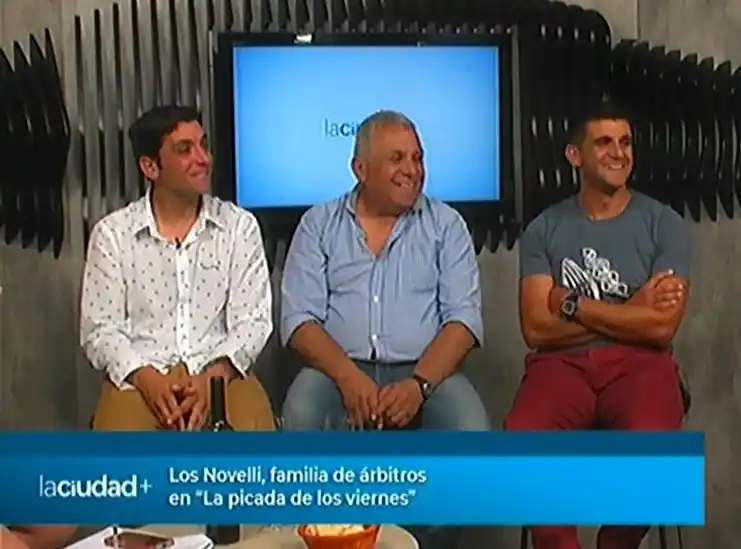 Los Novelli, familia de árbitros en "La picada de los viernes" | La Ciudad