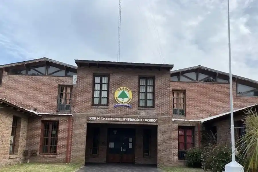 La Escuela secundaria N°4 Francisco P. Moreno en San Bernardo donde sucedieron los hechos 