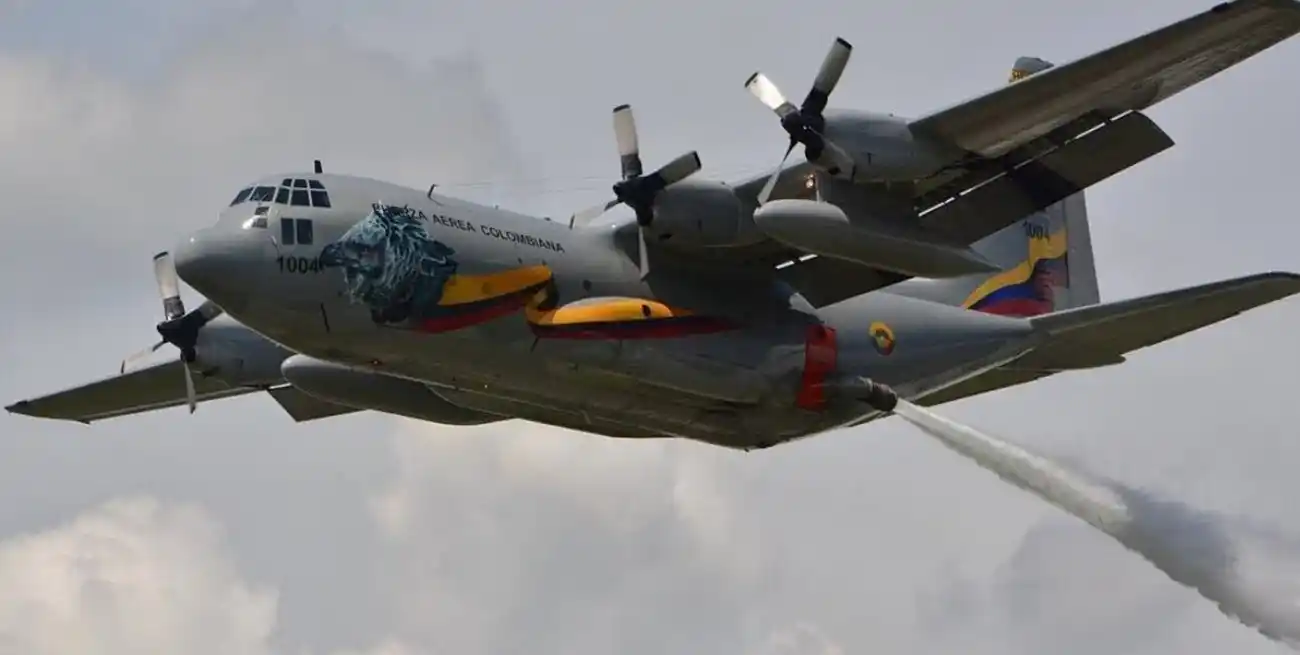 El Hércules C-130 se accidentó poco después de despegar de Puerto Leguízamo.