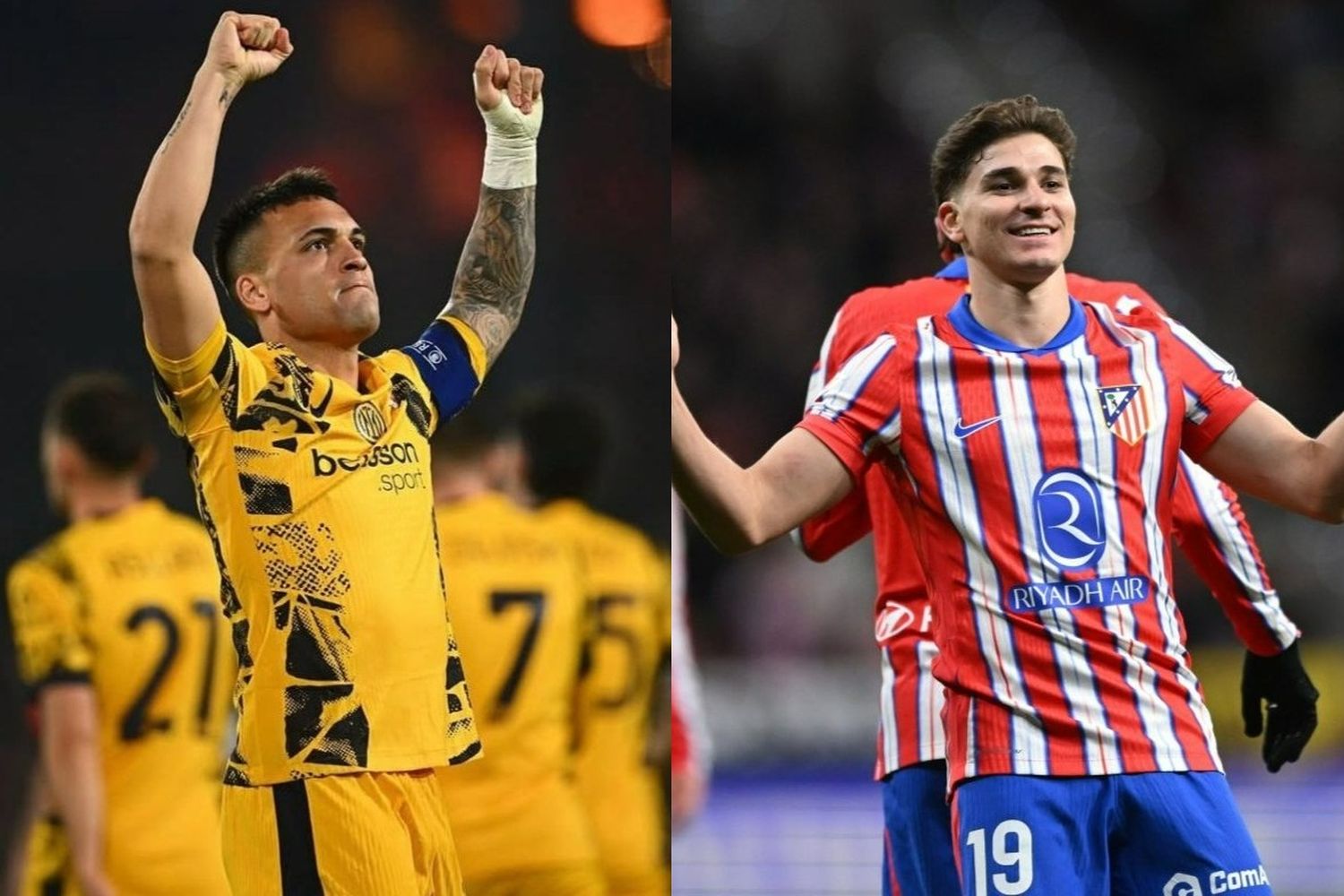 Lautaro Martínez y Julián Álvarez convirtieron en la ida de los octavos de final