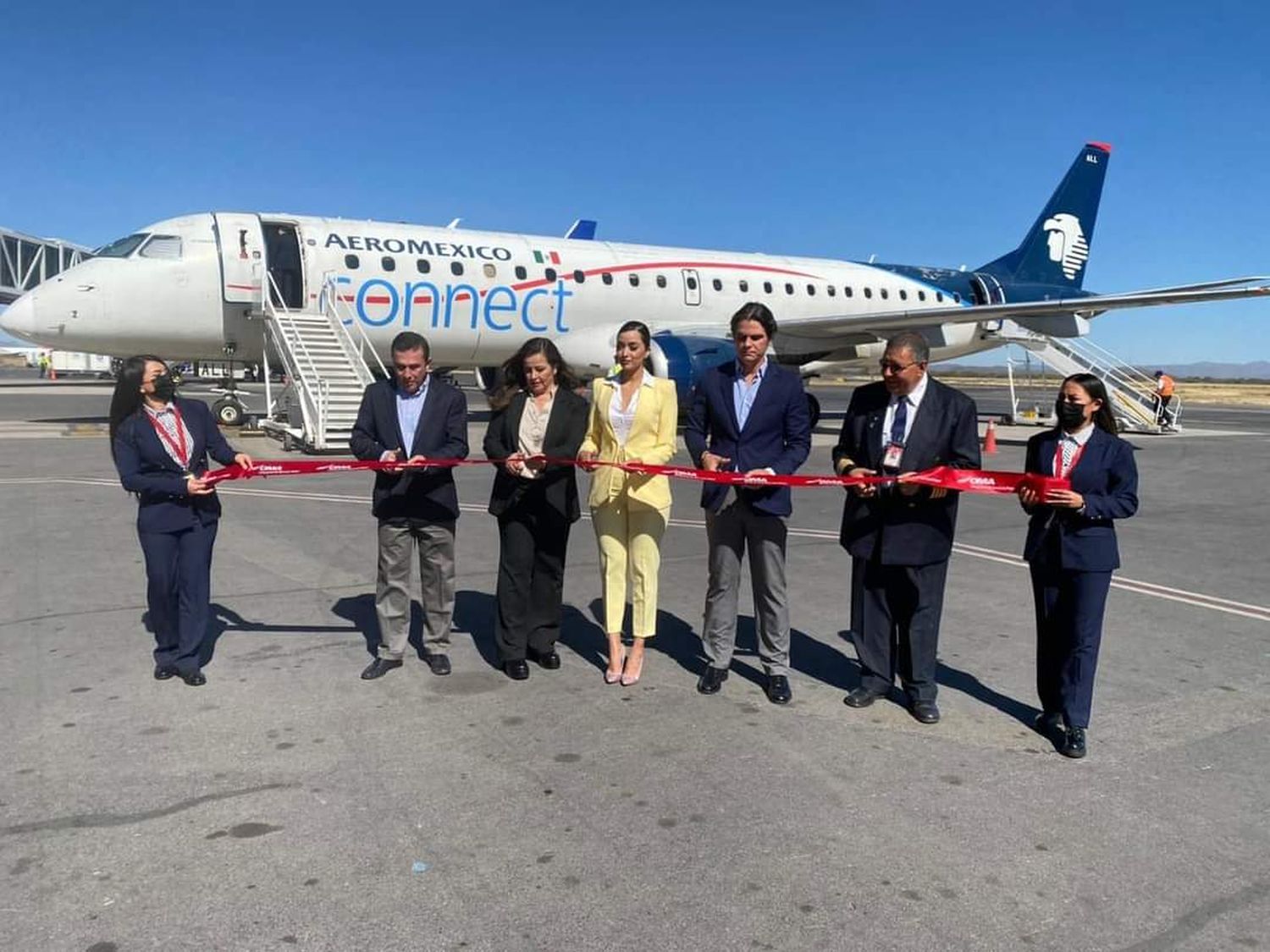 Aeroméxico inauguró sus vuelos entre Monterrey y San Luis Potosí