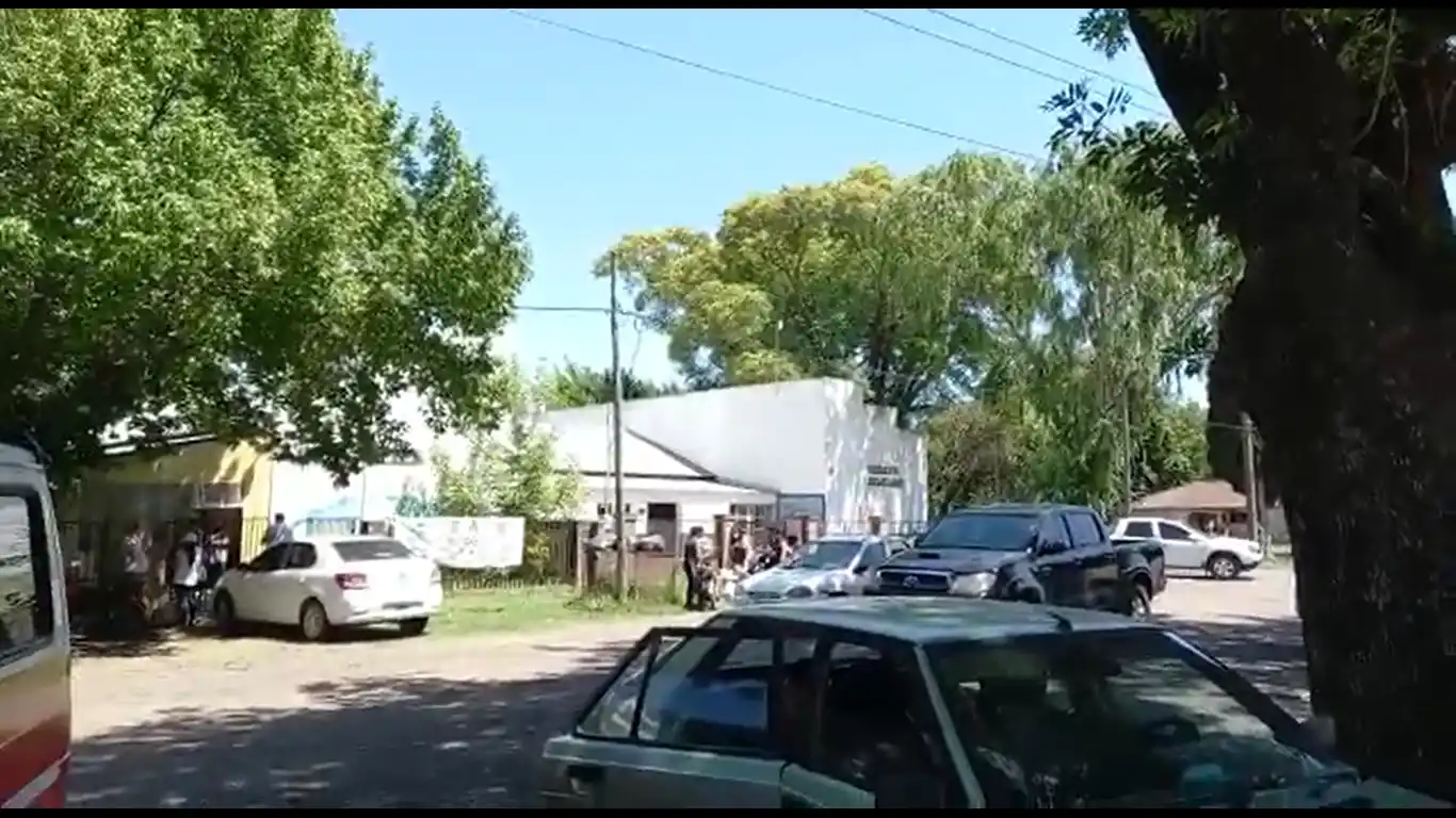 Diez alumnos fueron asistidos por una médica.